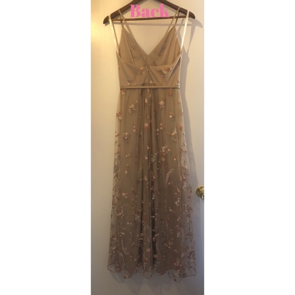 Embroidered Bridesmaid Dress - Picture 5 of 5